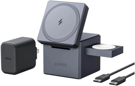 Anker 3 In 1 Cube Wireless Charging Stand With Magsafe 15 W