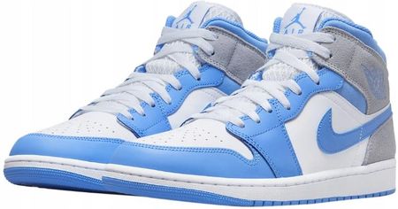 靴 Nike GS Air Jordan 1 Mid University Blue JORDAN BRAND AIR JORDAN 1 MID (GS) UNIVERSITY BLUE/BLACK