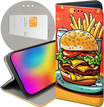 Hello Case Etui Do Huawei Honor X7A Hamburger Burgery Fastfood Jedzenie Futerał