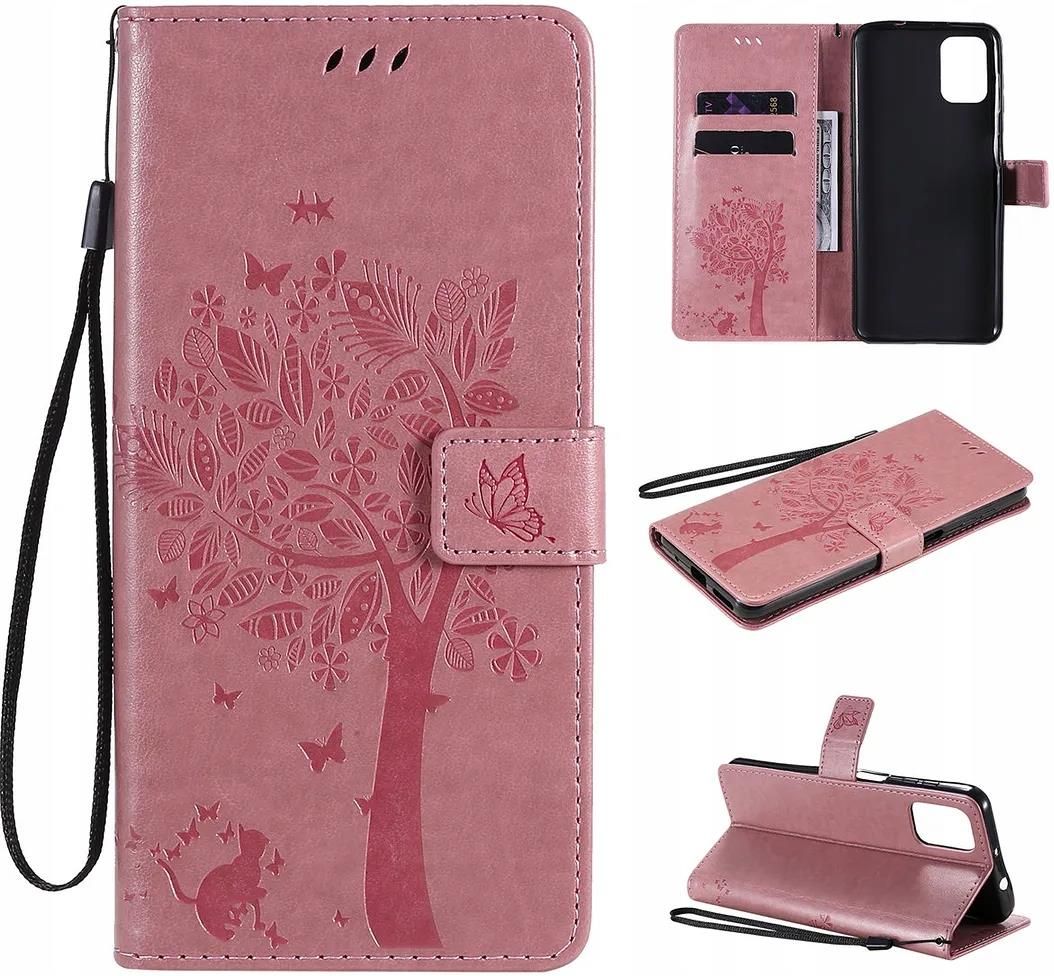SATURCASE - Custodia protettiva per Motorola Moto G9 Plus, in pelle PU, con chiusura magnetica e scomparti per carte di credito, per Motorola Moto G9 Plus (TX-9
