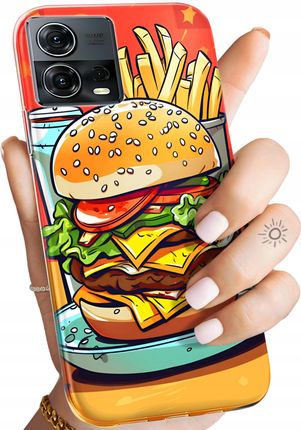 Hello Case Etui Do Motorola Moto S30 Pro 5G Edge 30 Fusion Hamburger Burgery