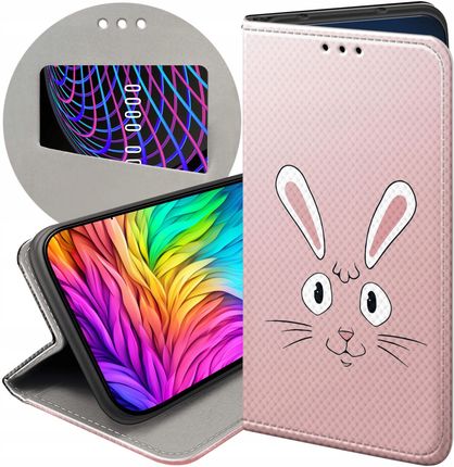 Hello Case Etui Z Klapką Do Motorola Moto G73 Królik Zając Bunny Futerał Case