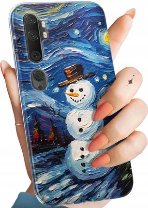 Hello Case Etui Do Mi Note 10 10 Pro Bałwan Zima Śnieg Obudowa Case