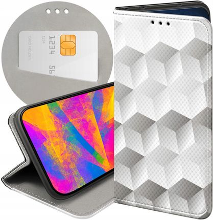 Hello Case Etui Z Klapką Do Motorola Moto G73 3D Geometryczne Iluzja Futerał