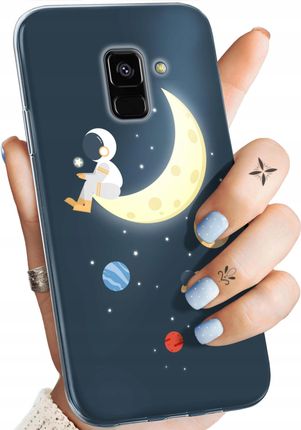 Hello Case Etui Do Samsung Galaxy A5 A8 2018 Księżyc Gwiazdy Kosmos Planety Case