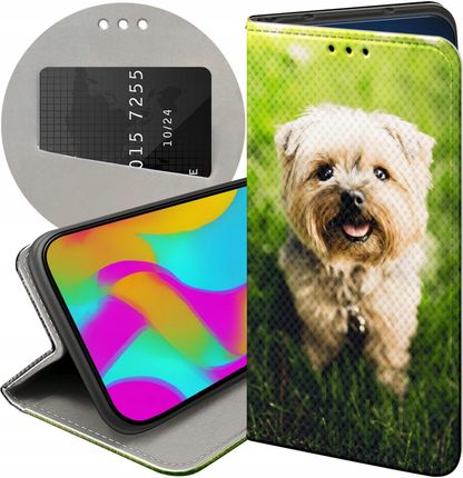 Hello Case Etui Z Klapką Do Samsung Galaxy M52 5G Pieski Psiaki Dogs Futerał