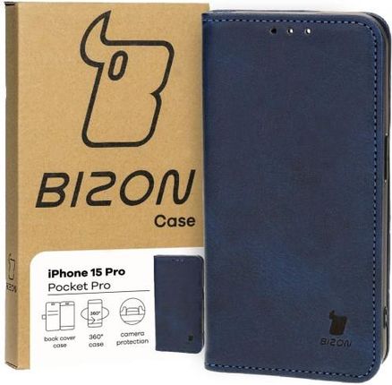 Bizon Etui Case Pocket Pro Do Apple Iphone 15 Pro Granatowe