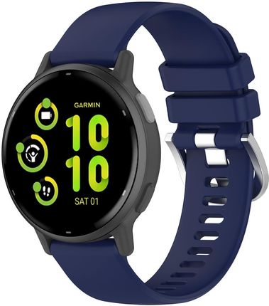 Bizon Pasek Strap Watch Silicone Pro Do Garmin Vivoactive 5 Granatowy