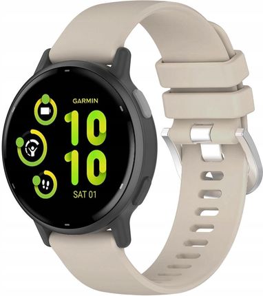 Bizon Pasek Strap Watch Silicone Pro Do Garmin Vivoactive 5 Jasnoszary