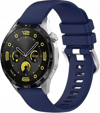 Bizon Pasek Strap Watch Silicone Pro Do Huawei Gt 4 46 Mm Granatowy