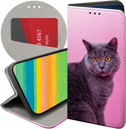 Hello Case Etui Z Klapką Do Motorola Moto G6 Play Koty Kotki Kociaki Futerał