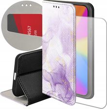Hello Case Etui Z Klapką Do Iphone 15 Plus Fioletowe Fiolet Kształty Futerał