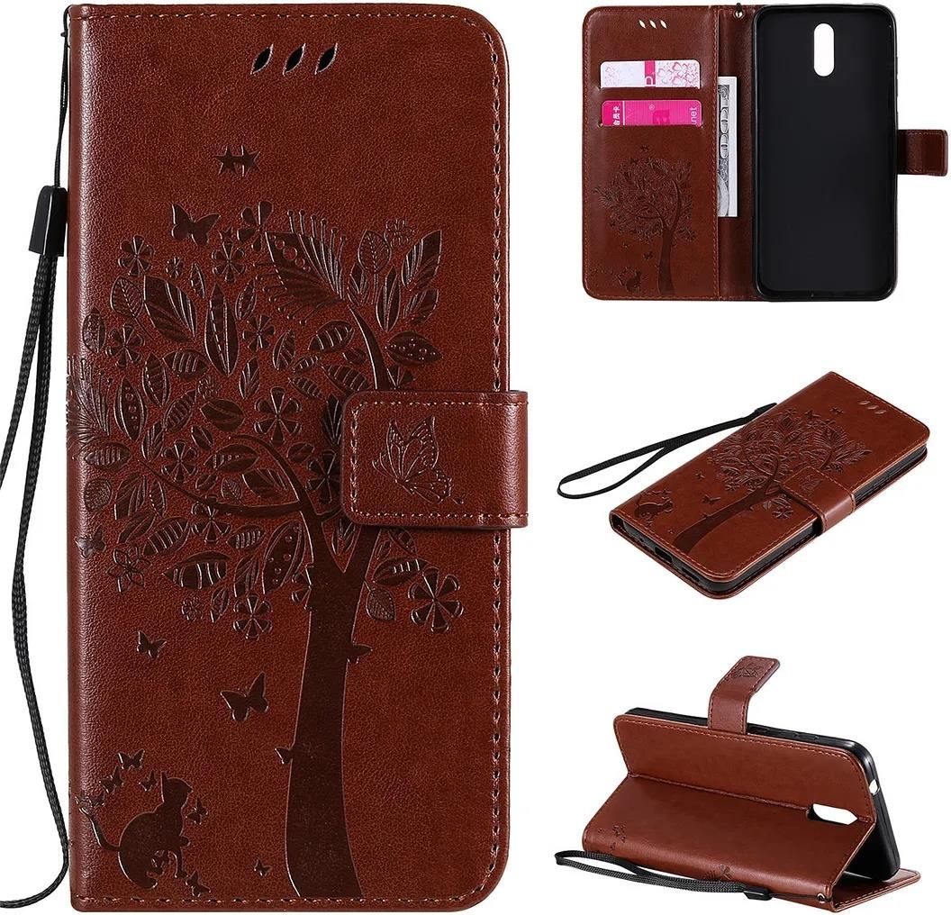 SATURCASE Custodia A Portafoglio Per Nokia 2.3 – Pelle PU Con Chiusura Magnetica, Fessure Portacarte E Cinturino, Oro Rosa - 4