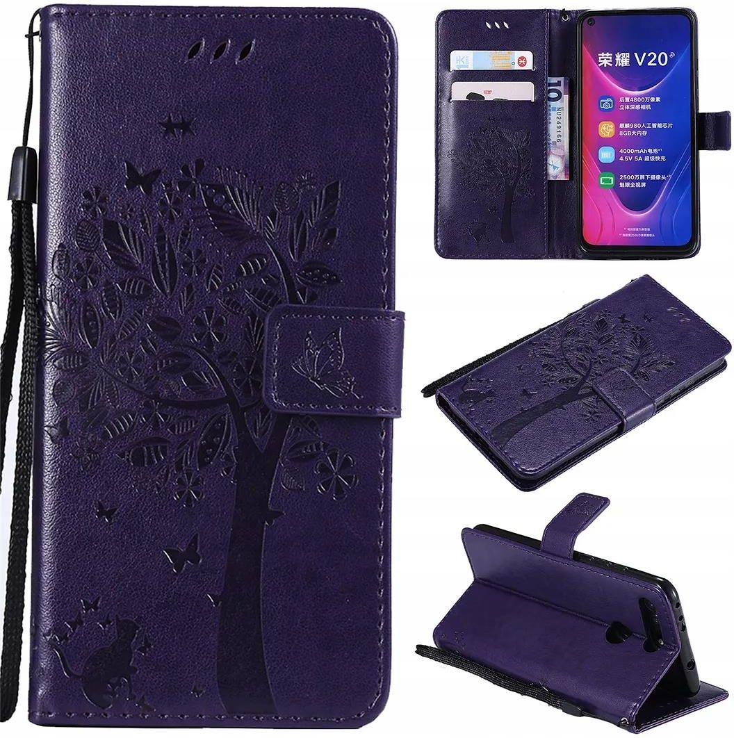 custodia a libro huawei y5p con porta carte di credito red
