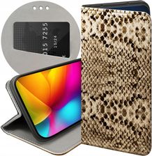 Hello Case Etui Z Klapką Do Nokia G11 G21 Wąż Skóra Węża Snake Futerał Case