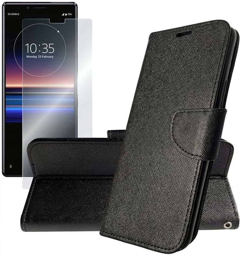 Gsm Hurt Etui Do Sony Xperia 1 J9110 J8110 Pokrowiec Case Fancy Czarne 