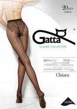 GATTA CHIARA Rajstopy damskie z szew. 4-L / Nero
