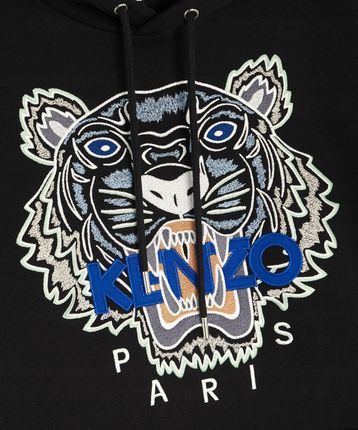 SWAG アイボリーXL Kenzo Męska Bluza z Kapturem Tiger Original Hoodie 5SW3334XL