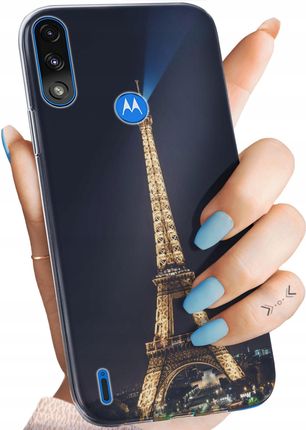 Hello Case Etui Do Motorola Moto E7 Power Paryż Francja Eiffel
