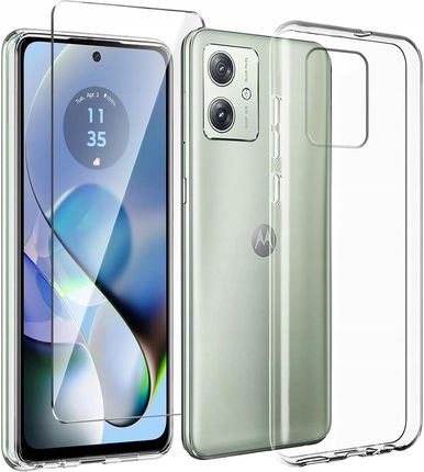 Case Etui Do Motorola Moto G54 5G Slim Silicone Clear Szkło