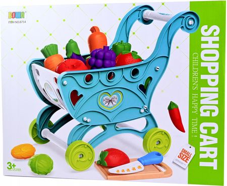 Midex Wózek Sklepowy Warzywa Do Krojenia Sztuczne Jedzenie Zabawy Kuchnia
