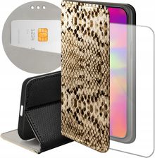 Hello Case Etui Z Klapką Do Iphone 15 Pro Max Wąż Skóra Węża Snake Futerał Case
