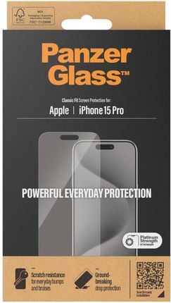 Panzerglass Szkło Hartowane Classic Fit Iphone15 Pro