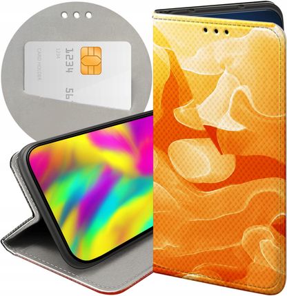Hello Case Etui Z Klapką Do Motorola Moto G73 Pomarańczowe Pomarańcze Orange