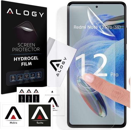 Alogy Folia Hydrożelowa Do Xiaomi Redmi Note 12 Pro Poco X5 5G Ochronna Na Telefon Ekran Hydrogel Film