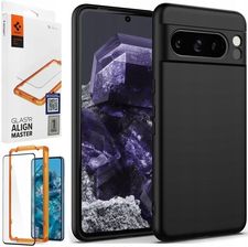 Smartguard Cienkie Etui Silicone Case Czarne Szkło Spigen Fc Do Google Pixel 8 Pro