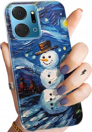 Hello Case Etui Do Huawei Honor X7A Bałwan Zima Śnieg Obudowa Pokrowiec Case
