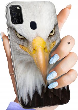 Hello Case Etui Do Samsung Galaxy M21 Orzeł Sokół Eagle Obudowa Pokrowiec Case