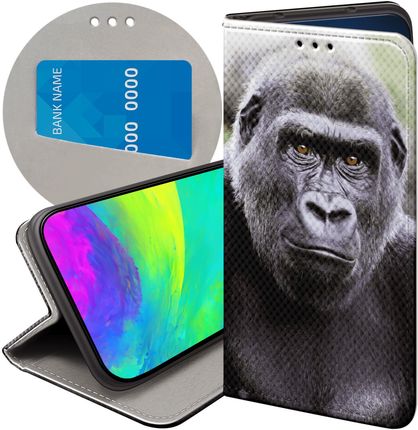 Hello Case Etui Z Klapką Do Samsung Galaxy J3 2016 Małpki Małpa Nosacz Futerał