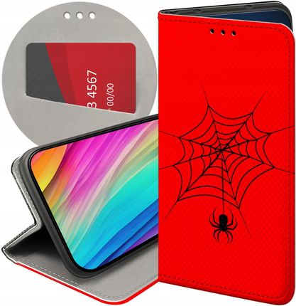 Hello Case Etui Z Klapką Do Xiaomi Poco X3 Nfc Pająk Spider Pajęczyna Futerał