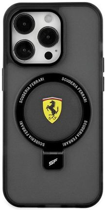 Ferrari Fehmp15Muscak Iphone 15 Plus 14 Plus 6 7" Czarny Black Hardcase Ring Stand 2023 Collection Magsafe