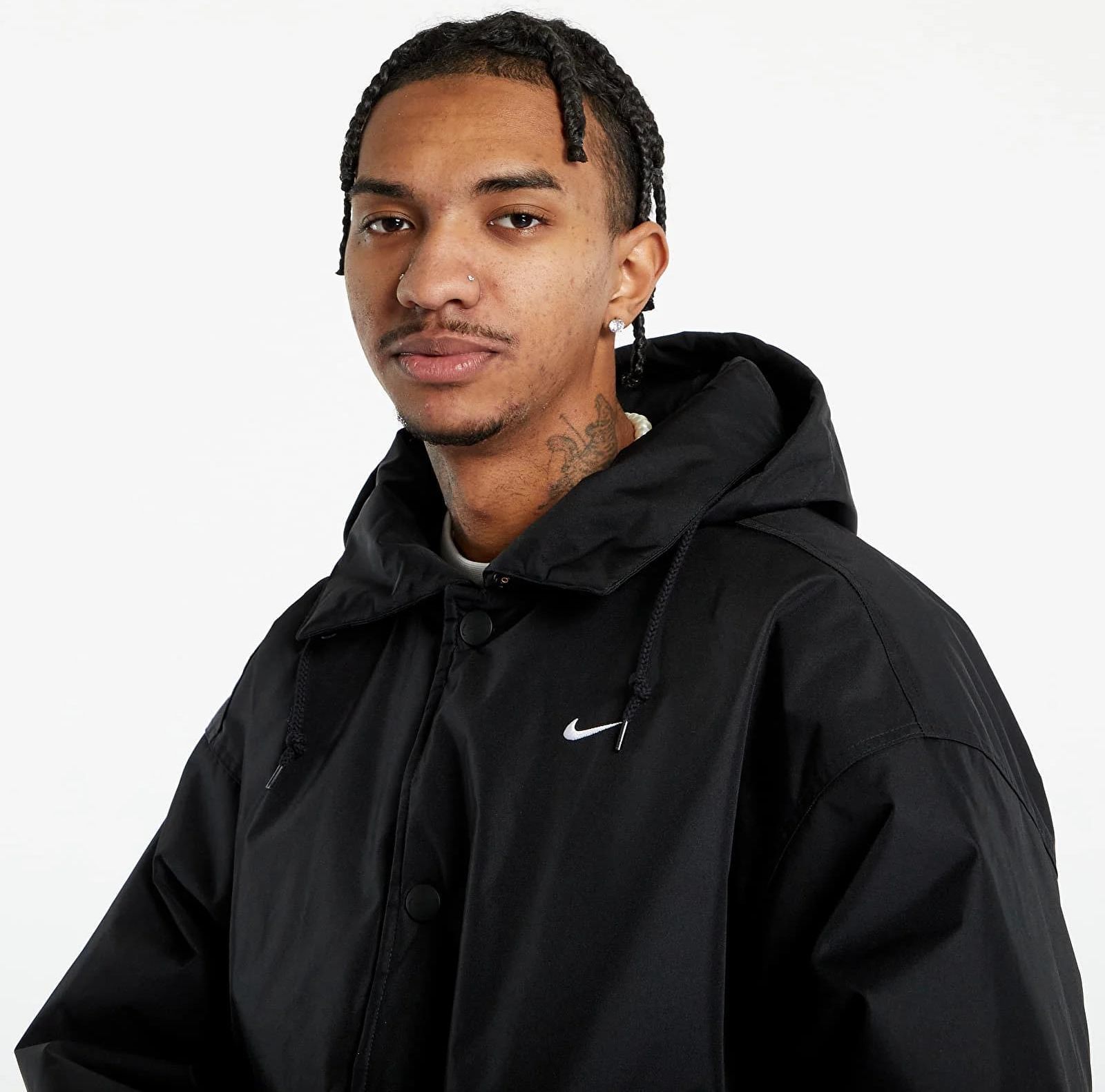 Nike ﻿Sportswear Solo Swoosh Puffer Jacket ﻿Black/ White - Ceny i