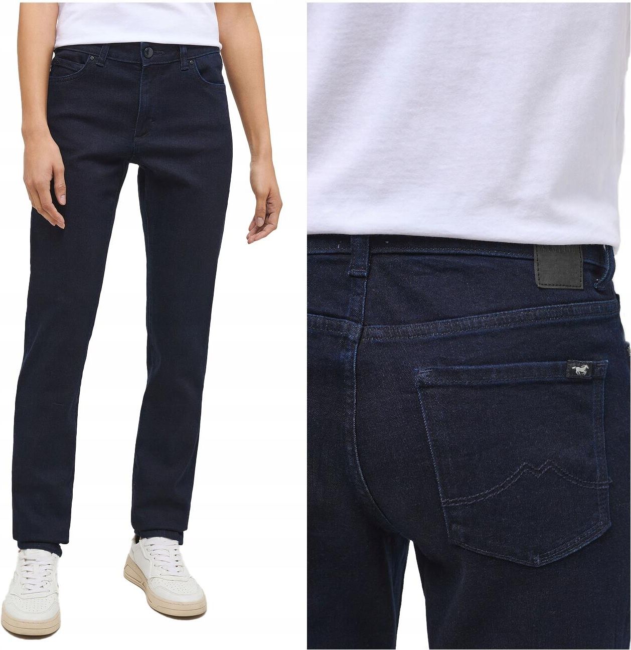 Jeans Femme MUSTANG Crosby - Coupe Relaxed Slim, élastique, 5 Poches - Style Décontracté Et Confortable