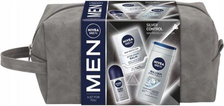 Nivea Men Silver Control Zestaw Prezentowy Kosmetyków Męskich Z Kosmetyczką