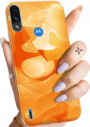 Hello Case Etui Do Motorola Moto E7 Power Pomarańczowe Pomarańcze Orange Obudowa