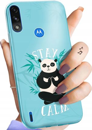 Hello Case Etui Do Motorola Moto E7 Power Panda Bambus Pandy