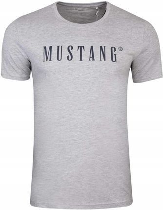 Mustang Koszulka Męska T-shirt Mustang Lounge Shirt Szara r.M