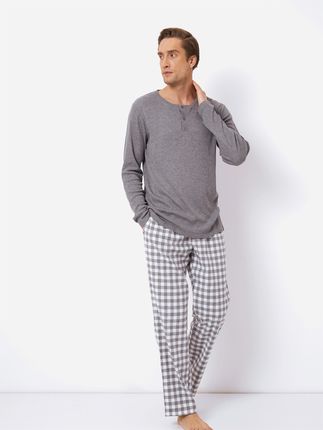 Piżama (bluza + spodnie) Aruelle Stefan pajama long M Szara (5905616145372)