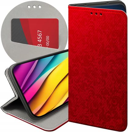 Hello Case Etui Z Klapką Do Samsung Galaxy M21 Czerwone Serca Róże Futerał Case