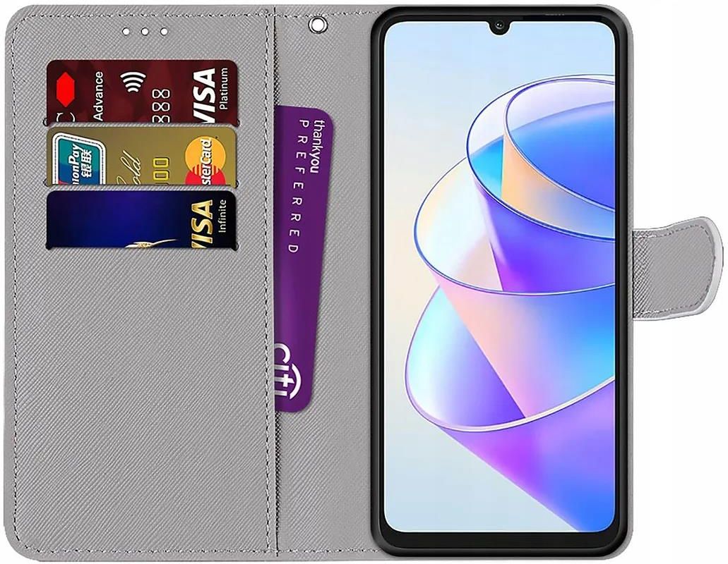 BellaCase Custodia Honor X7A [Custodia Portafoglio] [Staffa] [Slot per schede] [Flip Cover Magnetica] Compatibile con Lo Smartphone Honor X7A(Blu
