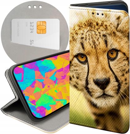 Hello Case Etui Z Klapką Do Huawei P9 Lite Mini Gepard Cętki Panterka Futerał