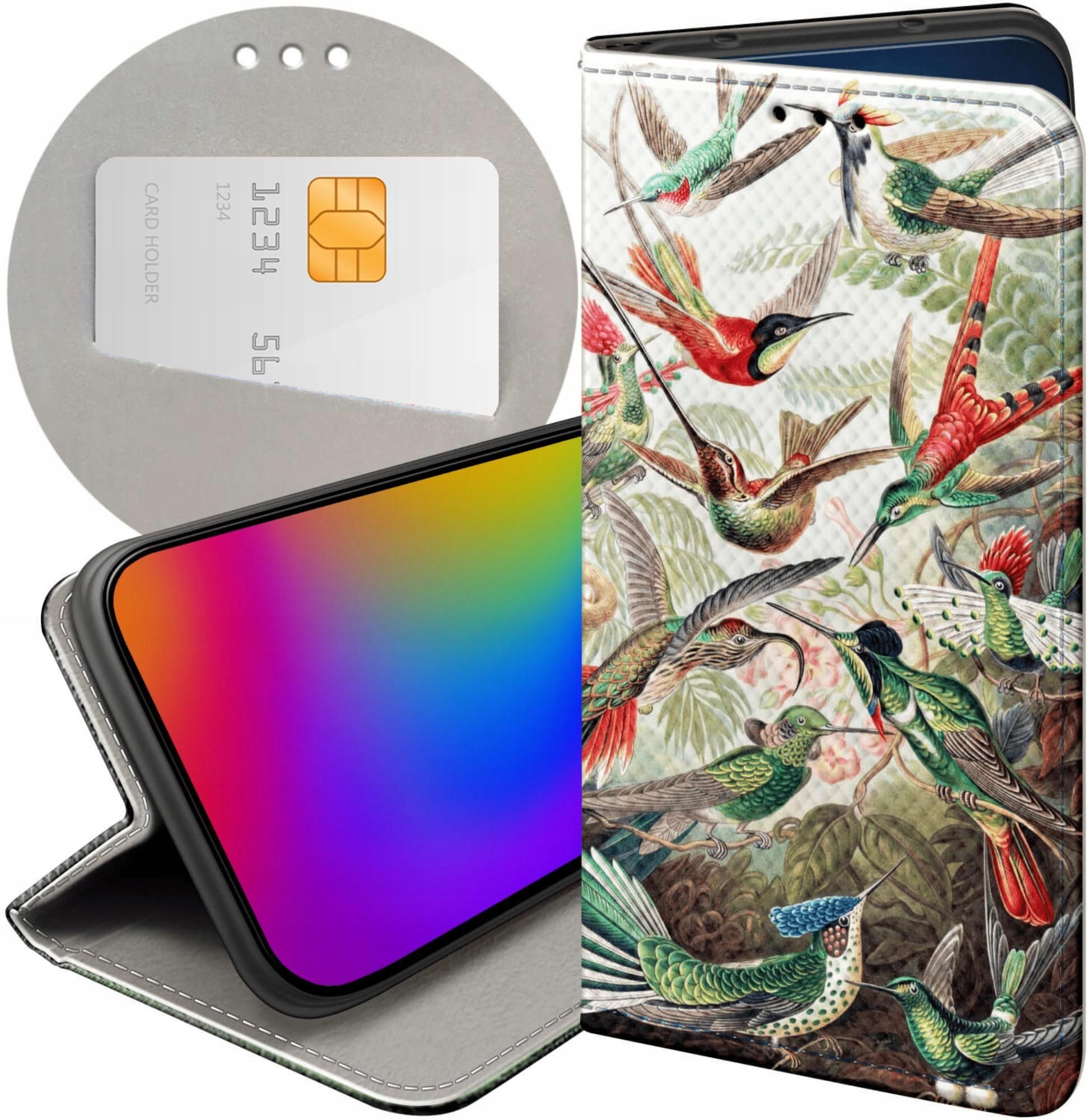 BRAND SET Custodie per Alcatel 1L 2021 PU Custodia a portafoglio in pelle chiusura magnetica e custodia flip con motivo farfalla 3D custodia protettiva per Alcatel 1L 2021-blu