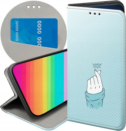 Hello Case Etui Z Klapką Do Samsung Galaxy M11 Niebieskie Blue Blau Futerał Case