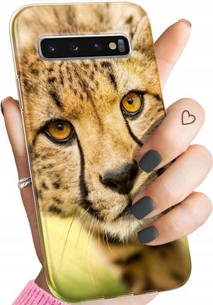 Hello Case Etui Do Samsung Galaxy S10 Plus Gepard Cętki Panterka Obudowa Case