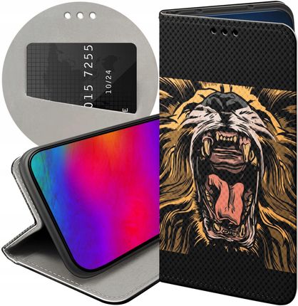 Hello Case Etui Z Klapką Do Huawei Honor X7A Lew Lwy Lwica Futerał Pokrowiec