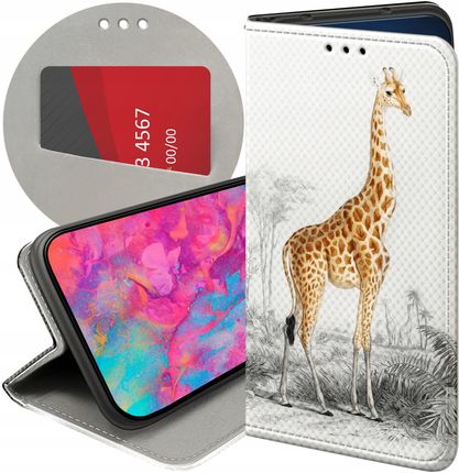 Hello Case Etui Z Klapką Do Motorola Moto G6 Play Żyrafa Śmieszne Sawanna Case